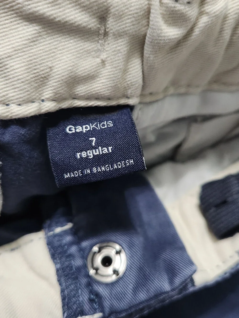 GAP Kids Blue Chino Khaki Shorts